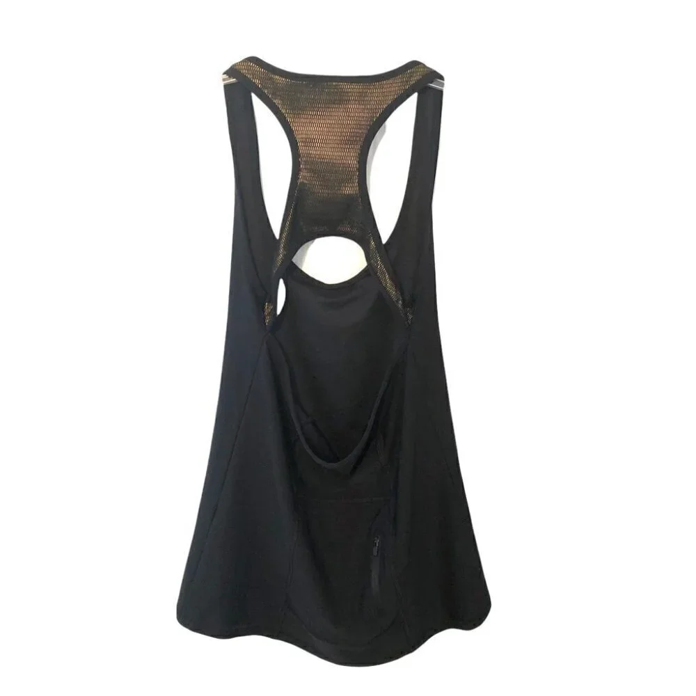 NWT X by Gottex Racerback Athletic Tank Black Ladies Med - Picture 2 of 14